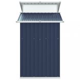 antracitszürke horganyzott acél kerti fészer 270x130x208,5 cm