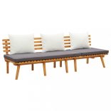 tömör akácfa kerti heverő 200 x 65 cm