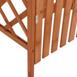 tömör fenyőfa pergola kapuval 116 x 40 x 204 cm