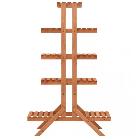 tömör fenyőfa virágtartó állvány 83 x 25 x 132 cm