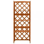 tömör fenyőfa lugasrács polcokkal 55 x 30 x 140 cm