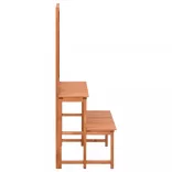 tömör fenyőfa rácsos virágtartó állvány 70 x 42 x 115 cm