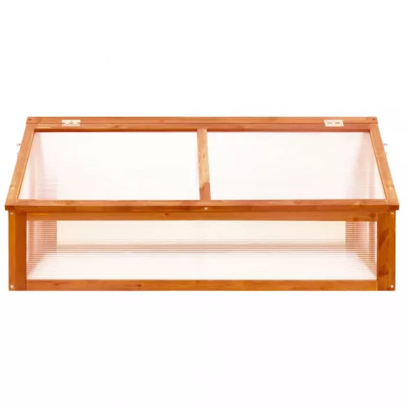 barna fenyőfa melegház 114 x 80 x 50 cm