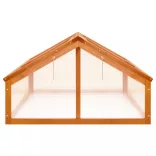 barna fenyőfa melegház 114 x 80 x 50 cm