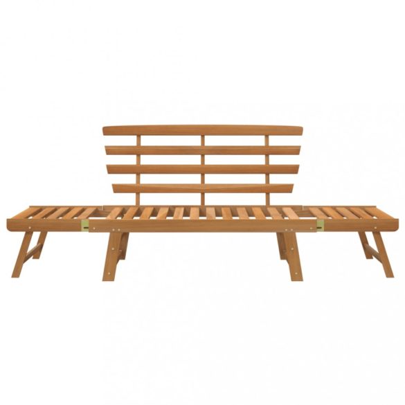 2 az 1-ben tömör akácfa kerti pad 190 cm