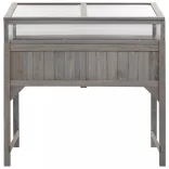 tömör fenyőfa magaságyás melegházzal 110 x 54 x 120 cm