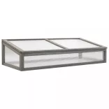 tömör fenyőfa magaságyás melegházzal 110 x 54 x 120 cm