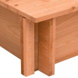 fenyőfa homokozó tetővel 112 x 112 x 112 cm