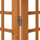 3 paneles tömör fenyőfa térelválasztó/lugasrács 121 x 180,5 cm