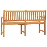 3 személyes tömör tíkfa kerti pad asztallal 150 cm