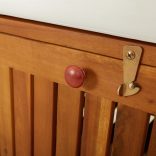 tömör akácfa tárolópad párnával 148 cm