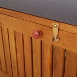 tömör akácfa tárolópad párnával 170 cm