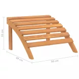 tömör akácfa kerti adirondack szék lábtartóval