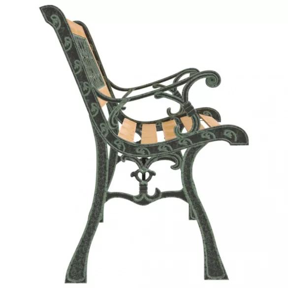 tömör fenyőfa kerti pad 122 cm