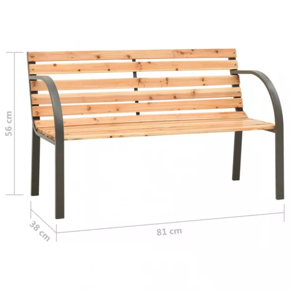 kínai fenyőfa kerti pad gyermekeknek 81 cm