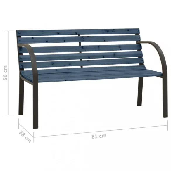 szürke kínai fenyőfa kerti pad gyermekeknek 81 cm