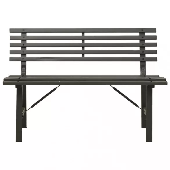 fekete acél kerti pad 110 cm