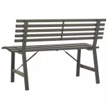 fekete acél kerti pad 110 cm