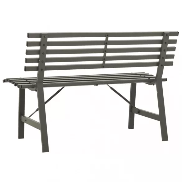 fekete acél kerti pad 110 cm