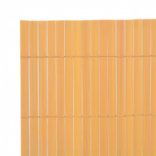 sárga kétoldalas kerti kerítés 90 x 400 cm