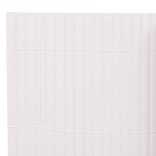 fehér kétoldalas kerti kerítés 110 x 500 cm