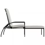 2 db barna polyrattan napozóágy lábtartóval