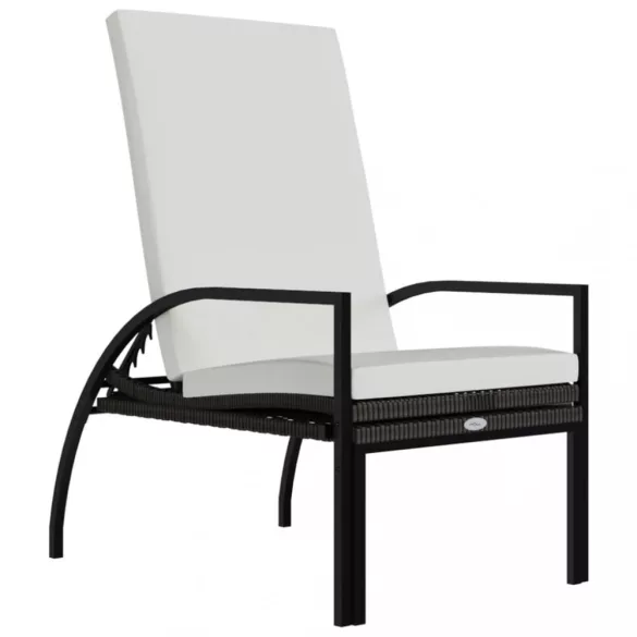 2 db barna polyrattan napozóágy lábtartóval
