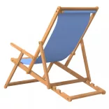 kék tömör tíkfa összecsukható strandszék