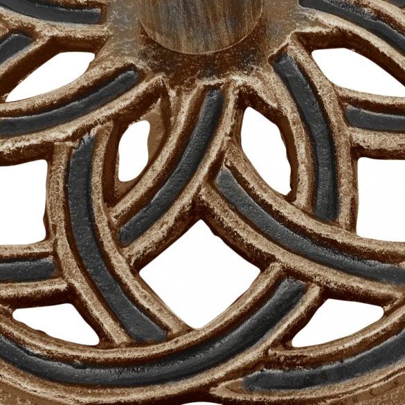 bronzszínű öntöttvas napernyőtalp 44 x 44 x 31 cm