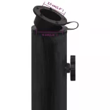 fekete öntöttvas napernyőtalp 44 x 44 x 31 cm