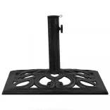 fekete öntöttvas napernyőtalp 47 x 47 x 33 cm