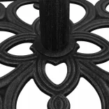 fekete öntöttvas napernyőtalp 47 x 47 x 33 cm