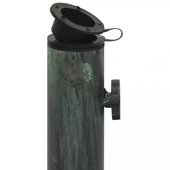 zöld öntöttvas napernyőtalp 40 x 40 x 32 cm