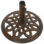 bronzszínű öntöttvas napernyőtalp 40 x 40 x 32 cm