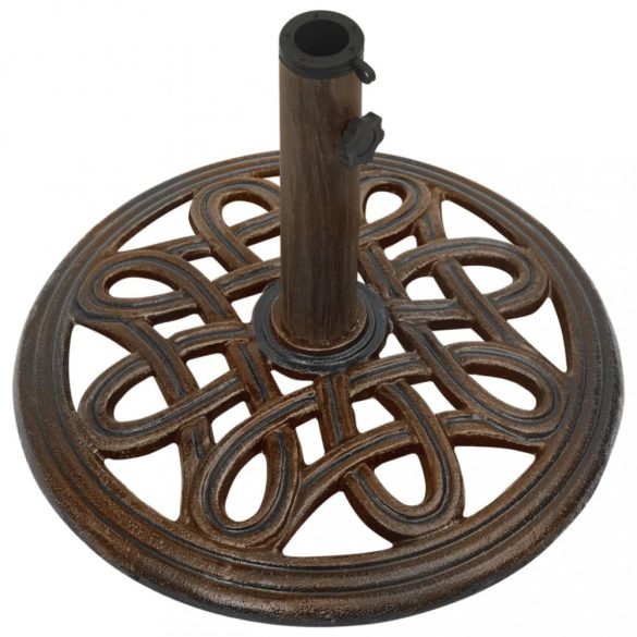 bronzszínű öntöttvas napernyőtalp 40 x 40 x 32 cm