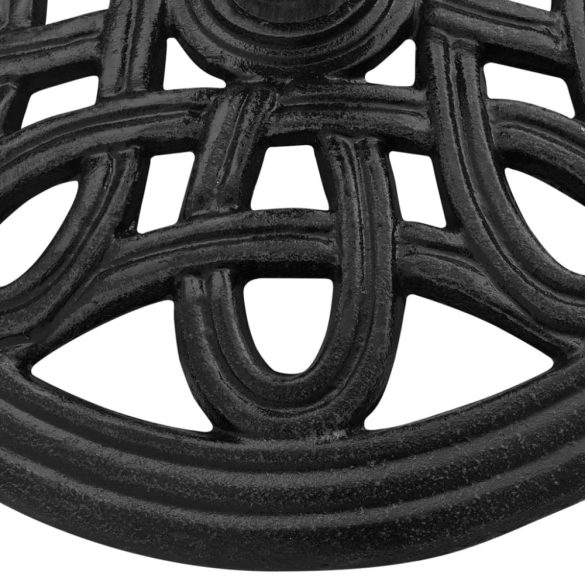 fekete öntöttvas napernyőtalp 44 x 44 x 32 cm