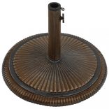 bronzszínű öntöttvas napernyőtalp 45 x 45 x 30 cm