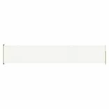 krémszínű behúzható oldalsó terasznapellenző 117 x 600 cm