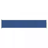 kék behúzható oldalsó terasznapellenző 117 x 600 cm