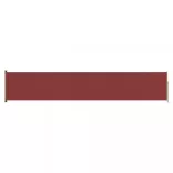 piros behúzható oldalsó terasznapellenző 117 x 600 cm