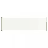 krémszínű behúzható oldalsó terasznapellenző 180 x 600 cm