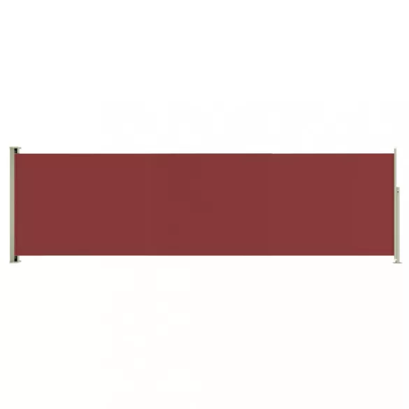 piros behúzható oldalsó terasznapellenző 180 x 600 cm