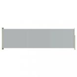 szürke behúzható oldalsó terasznapellenző 180 x 600 cm