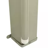 fekete behúzható oldalsó terasznapellenző 200 x 600 cm