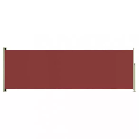 piros behúzható oldalsó terasznapellenző 200 x 600 cm