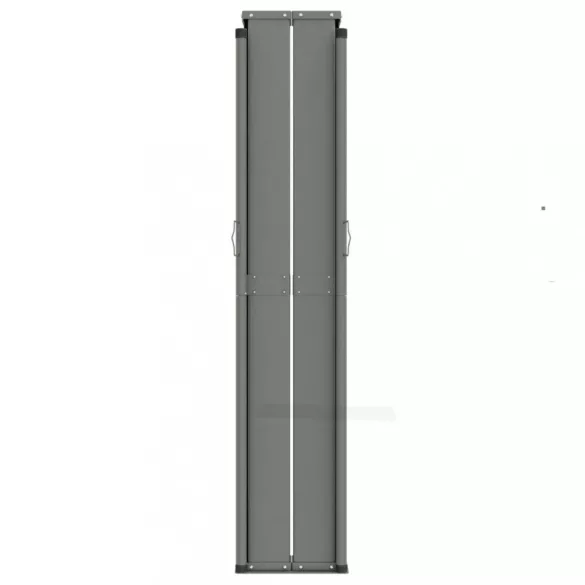 fekete behúzható oldalsó napellenző 180 x 600 cm