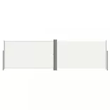 krémszínű behúzható oldalsó napellenző 180 x 600 cm