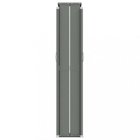 piros behúzható oldalsó napellenző 180 x 600 cm