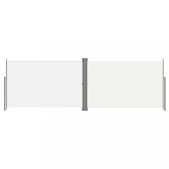 krémszínű behúzható oldalsó napellenző 200 x 600 cm