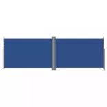 kék behúzható oldalsó napellenző 200 x 600 cm